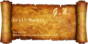 Grill Margit névjegykártya